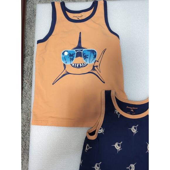 Tommy Bahama Boys Shark Tank Tops 2 Included Size Small (5/6)(470) - Picture 2 of 9